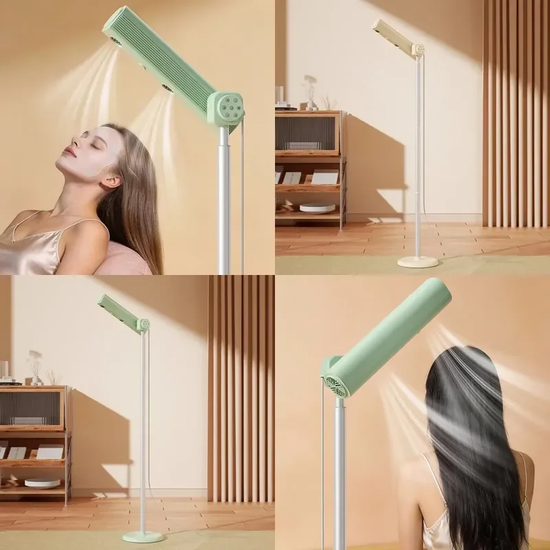 110V 220V Upright Negative Ion Hair Dryer Dual Air Outlets Remote Control High Speed Hands Free Floor Standing Hair Dryer