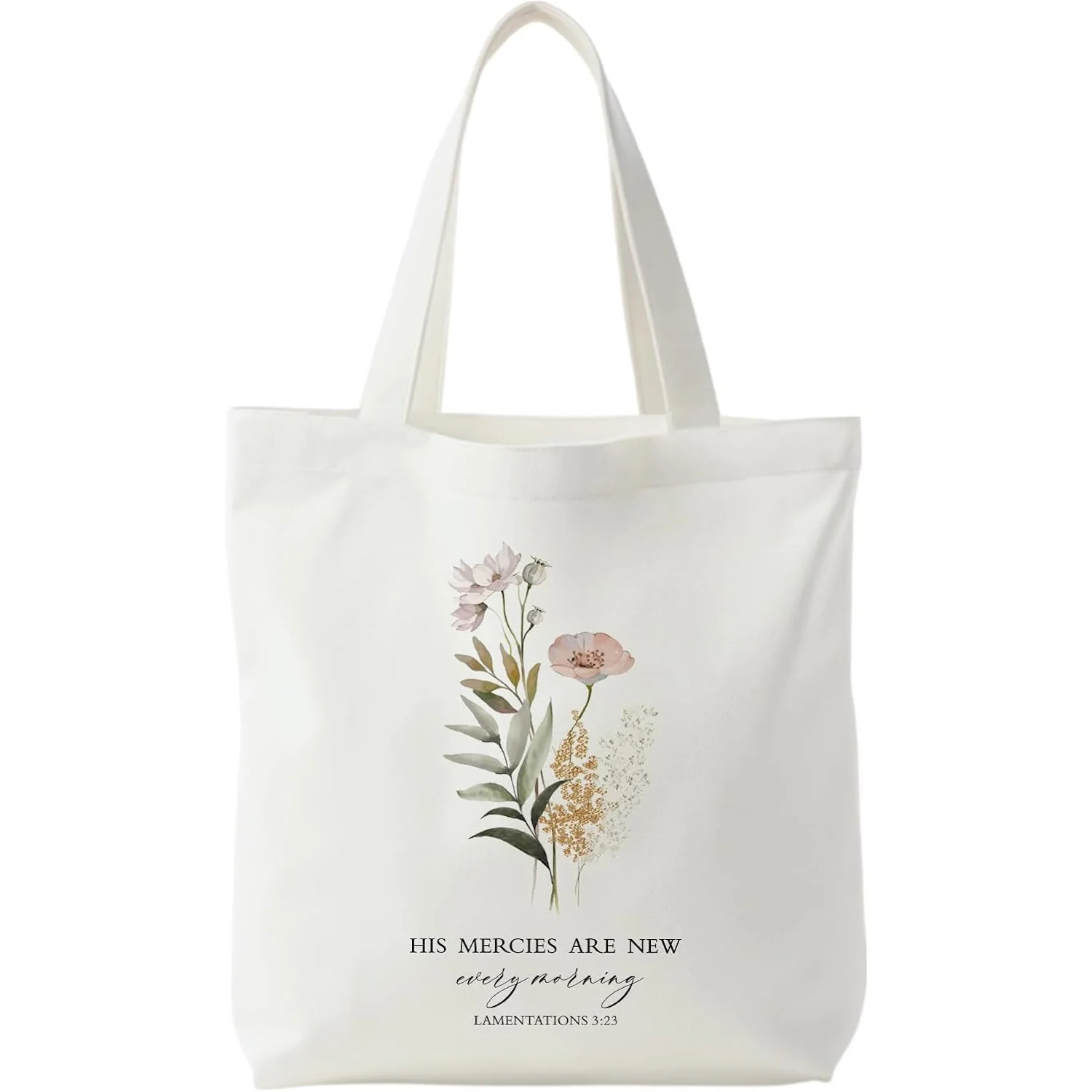 1pc 2D Flat Print Christian-Themed Tote Bag, Perfect As a Gift for Women During Christmas, Halloween, Thanksgiving, And The Autu