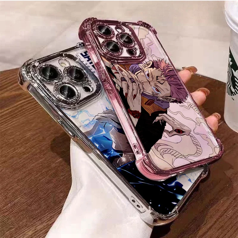 حافظة لهاتف هواوي P40 P30 Pro Lite Honor 50 NOVA 9 غطاء ياباني أنيمي Jujutsu Kaisen Gojo تصفيح وسادة هوائية مضادة للسقوط طلاء ناعم #3