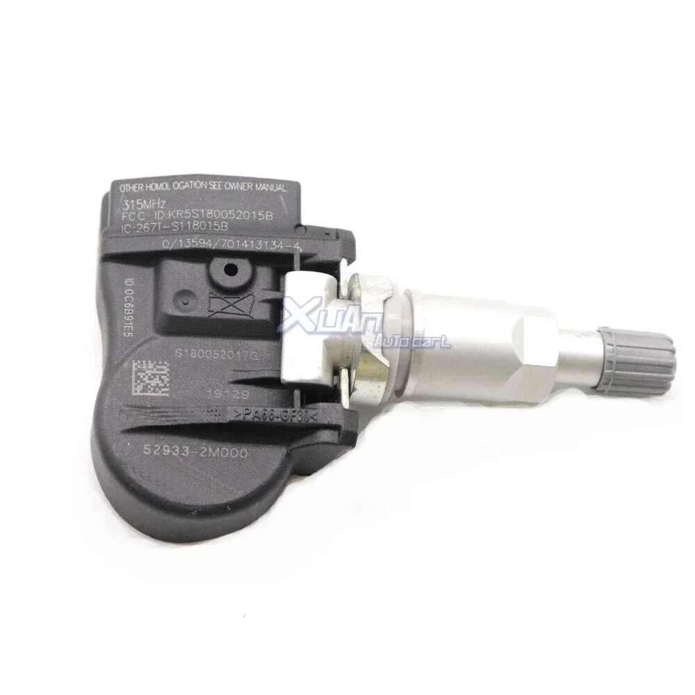 TPMS Tire Pressure Monitor Sensor NEW 52933-2M000 for Hyundai Accent Genesis Coupe Santa Fe Sport Kia Forte Optima Sorento Soul