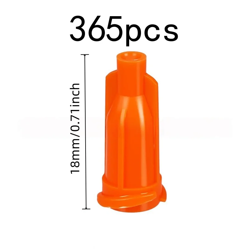 365 pcs Needle Hub Sealing Caps for Glue Bottle Sealing, Durable Plastic Material, Universal Tight Fit
