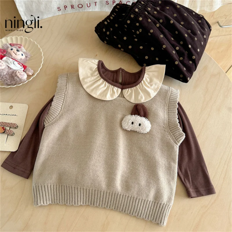 

Girls' Outfit Autumn New Fashionable Children's Stylish Little Girl Versatile Clothes Bag Casual Three-Piece Set Spring Autumn