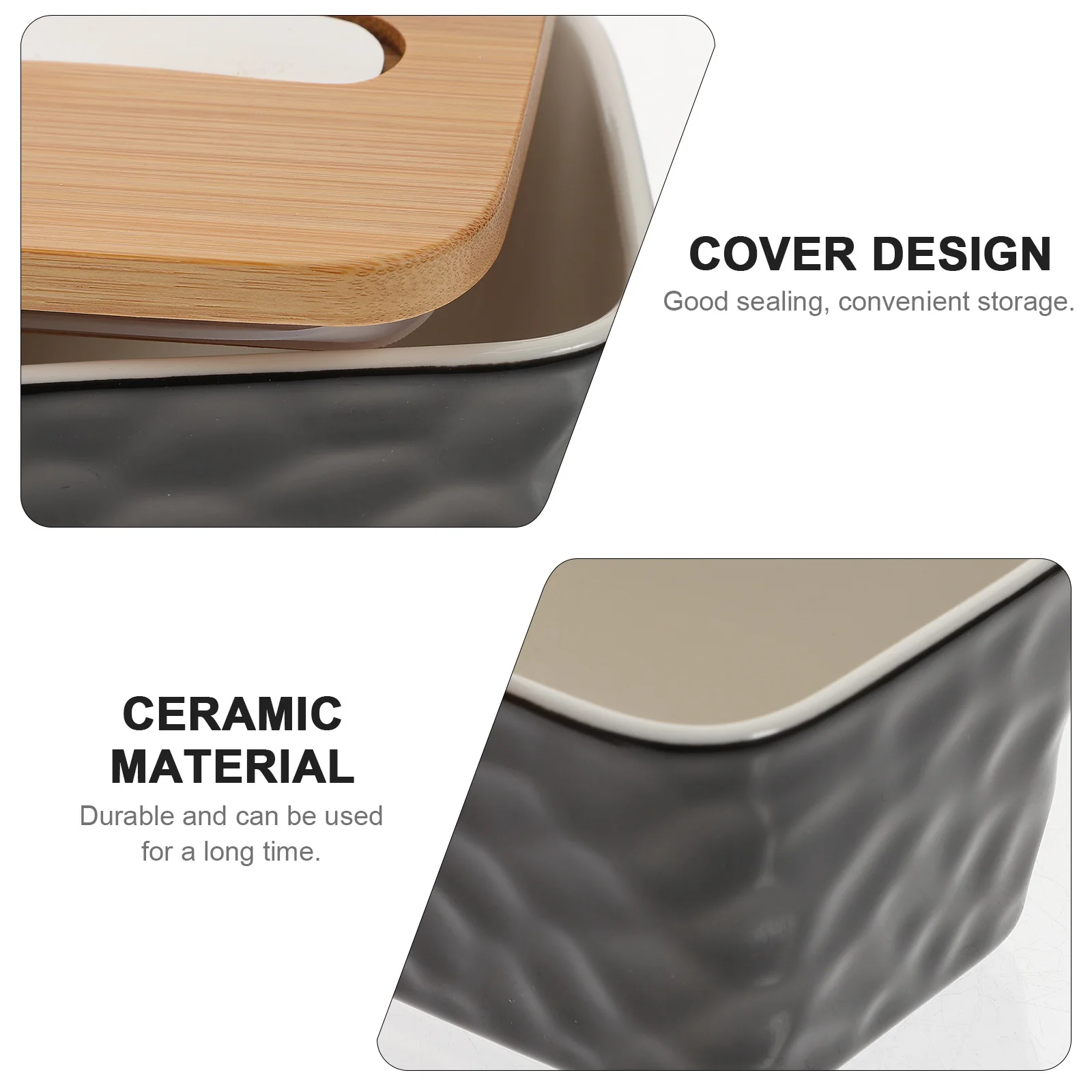 

1 Set Reusable Container Premium Wear-Resistant Butter Box For Fresh Storage Freezer Safe Household Kitchen Organizer Small