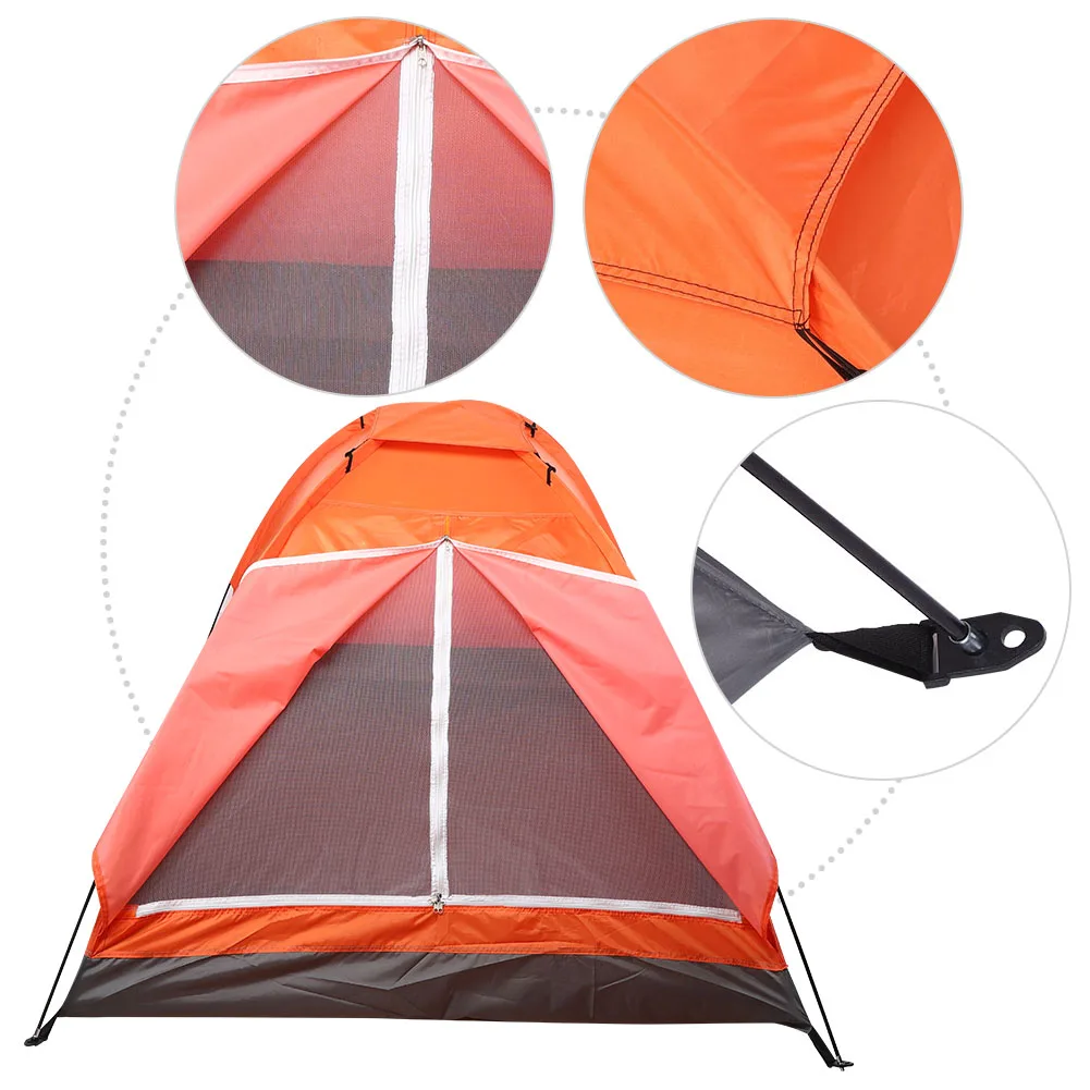 Camping Tent for Two, Double Person Outdoor Tent, 200x150x110cm Waterproof Oxford Cloth, Compact & Easy Setup for Camping Hiking