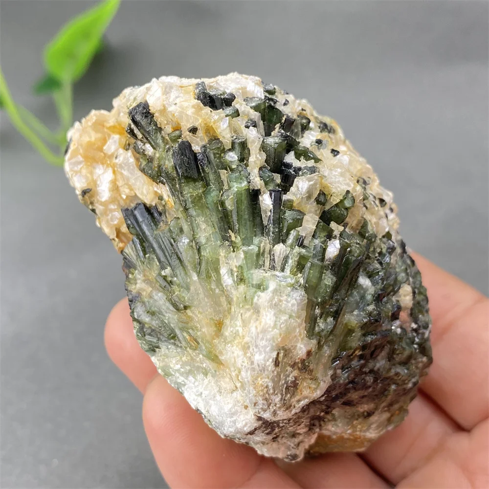 Natural Green Tourmaline Rough Mineral Specimens  Crystal Specimens For Reiki Treatment  Home Decoration Ornaments