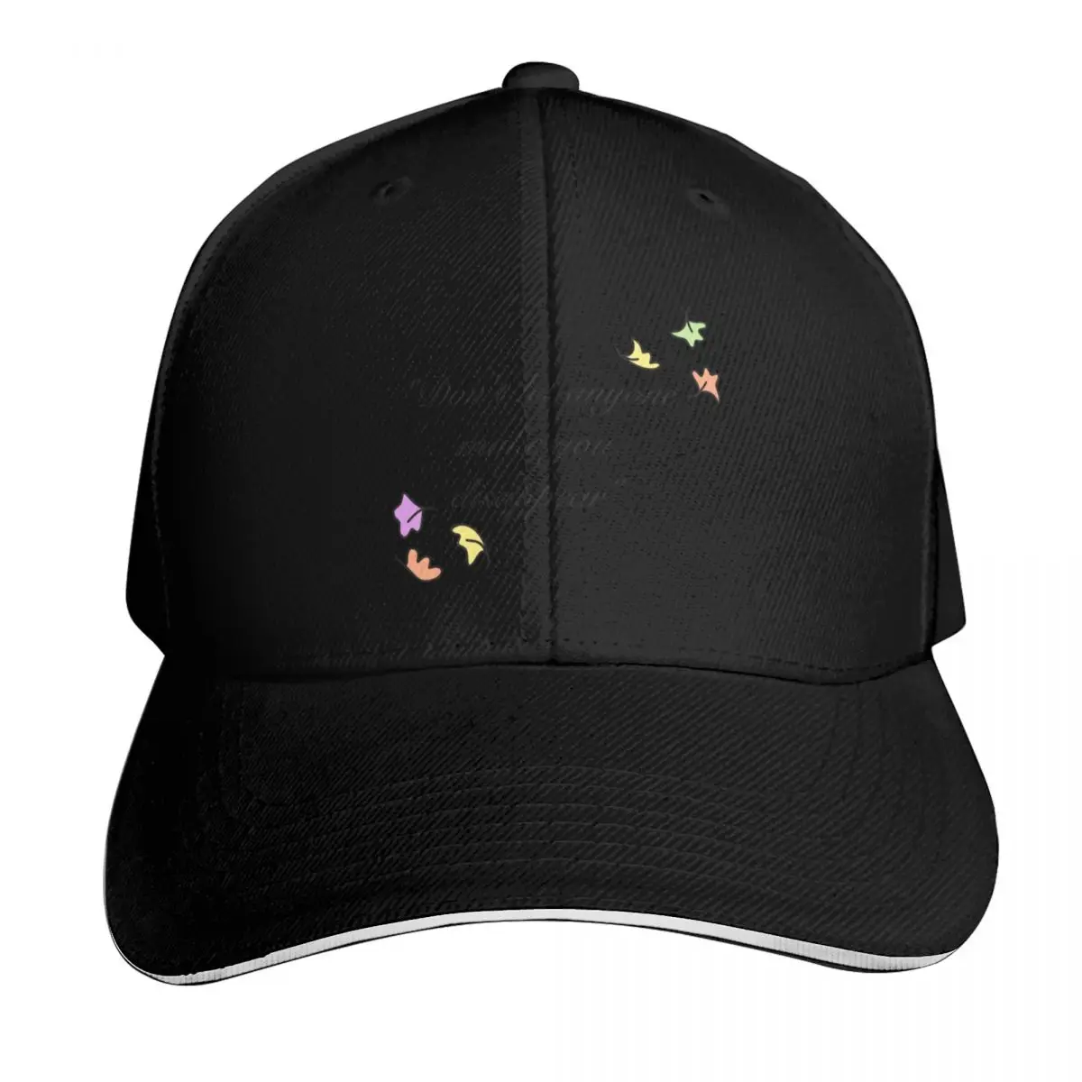 

Heartstopper quote  don’t let anyone make you disappear  Baseball Cap Fashion Beach Men Hats Women's
