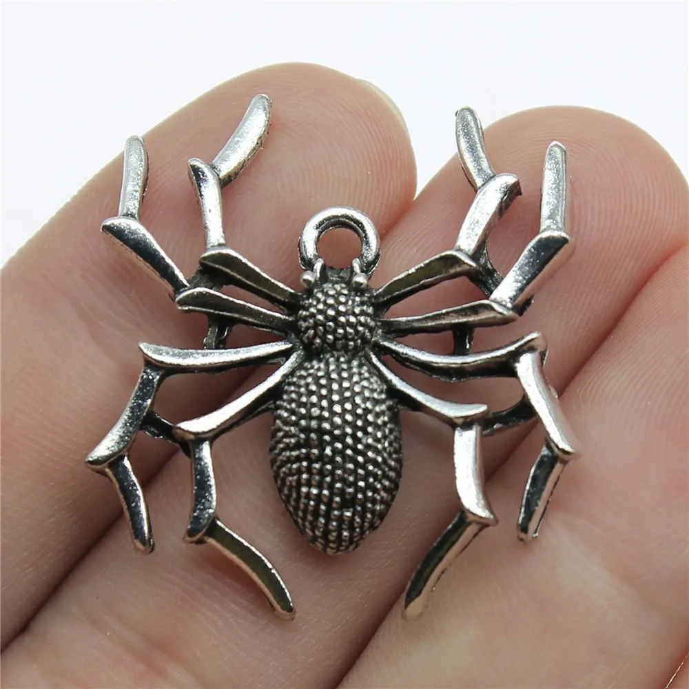 10pcs Spider Charms For Halloween Jewelry Making Halloween Decoration Handmade Craft Accessories