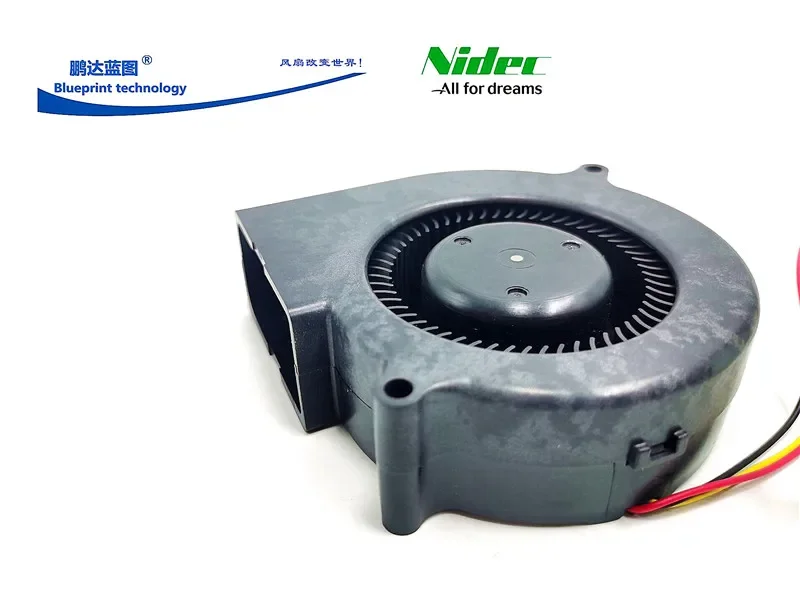 New Silent Nidec 9730 9330 A35041-33 9. 7cm Turbo Blower 12V Cooling Fan