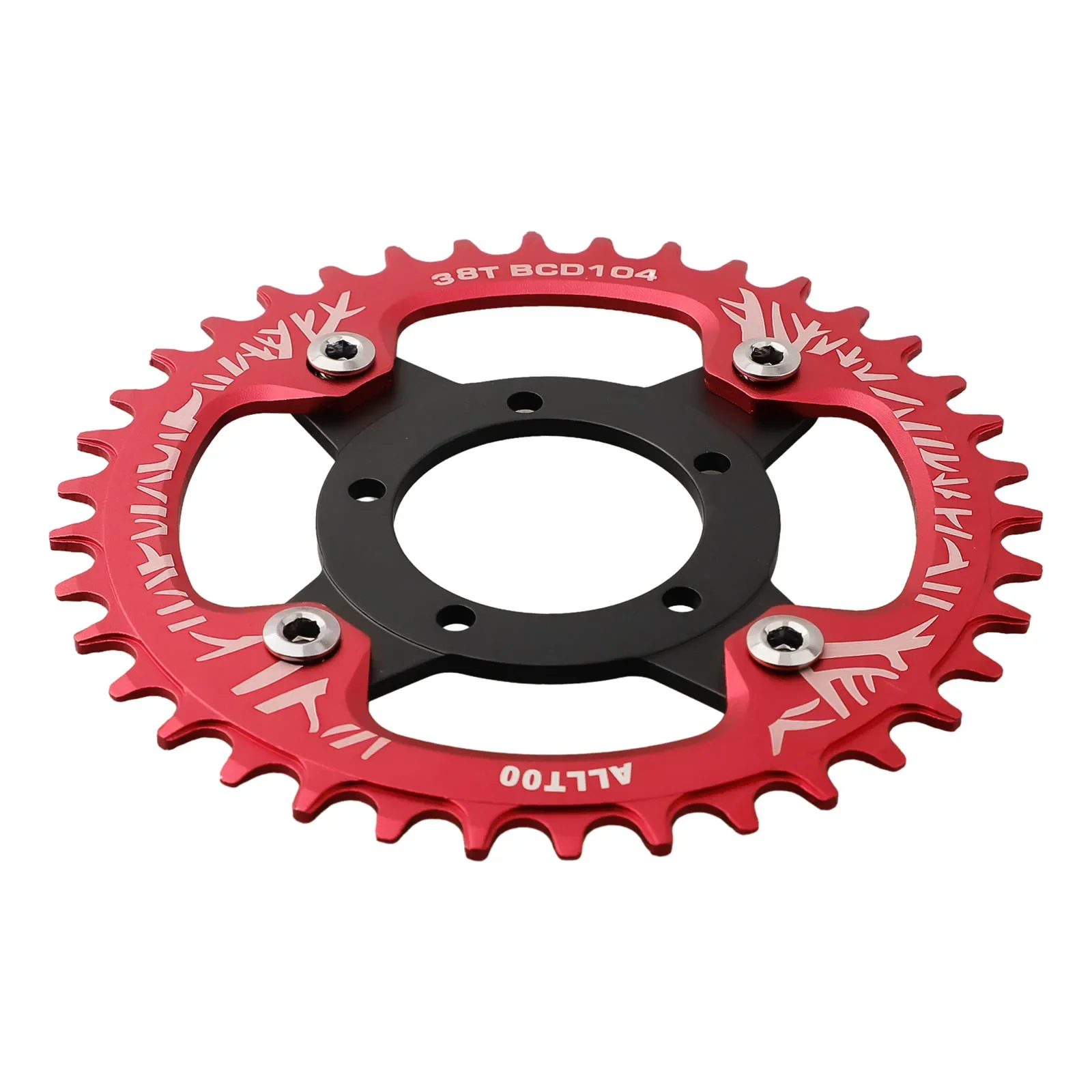 E-Bicycle Chain Ring Offset Correction Aluminum Alloy Ebike Chainring Crankset For Bafang BBS01 BBS02 E-bike 104BCD Chainring