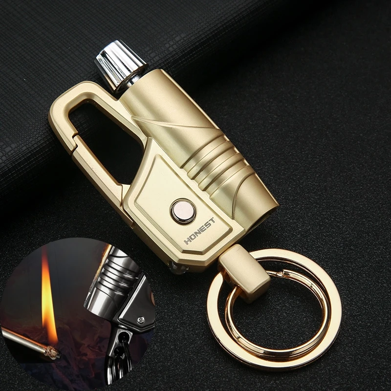 

Wanci Match Keychain Lighter Outdoor Portable Igniter Multi Functional Creative Windproof Smoking Accessories Men's Gift