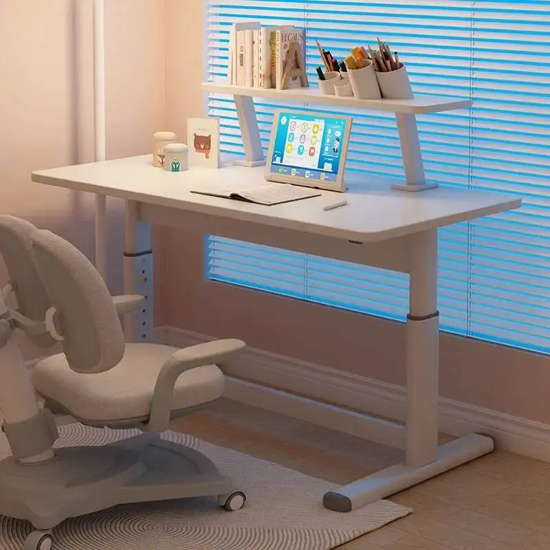 Household Student Desk Height Adjustable, Ergonomic Children School Writing Study Table Desk image 3
