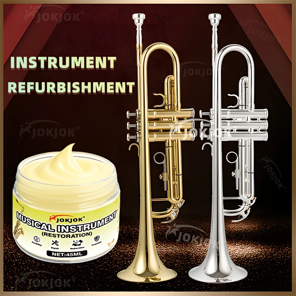 

Паста для полировки музыкальных инструментов профессионального уровня — крем для ремонта металла, подходит для духовых инструментов, труб, флейт