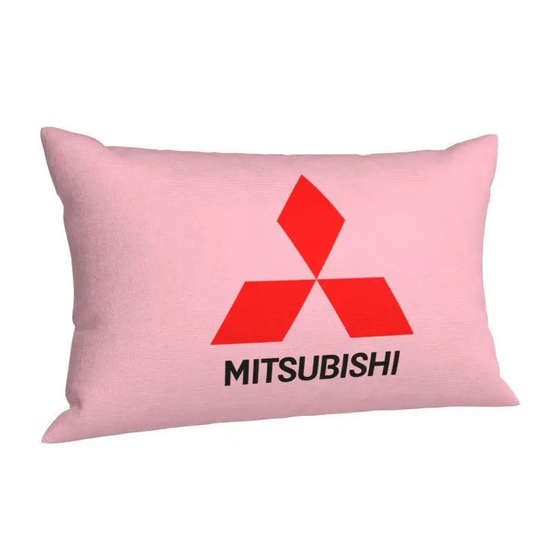 Custom Motor-M-Mitsubishies Auto Motors Pillow Covers Cushions Cover Rectangle Pillowcase