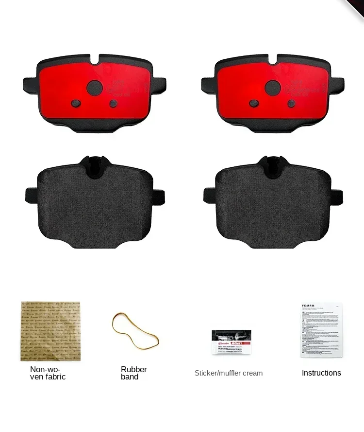 وسادات الفرامل الخلفية السيراميك لسيارات BMW 640/650/740/M6/F06/F13/G11 #2