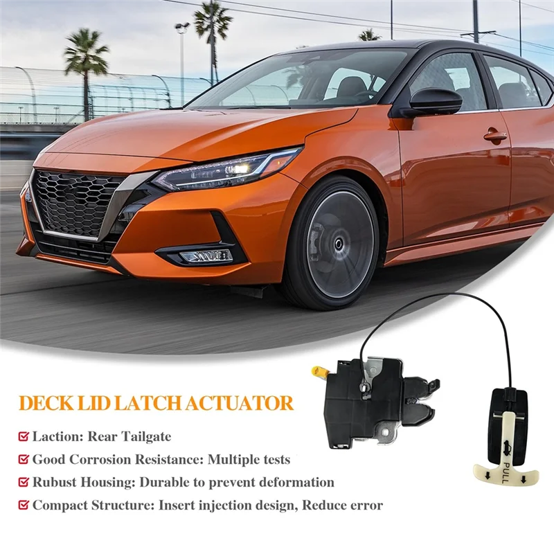 

A02Q-для Nissan Sentra 2007-2012, привод защелки замка багажника автомобиля 84630-ET02A 84630ET02A, запасная часть