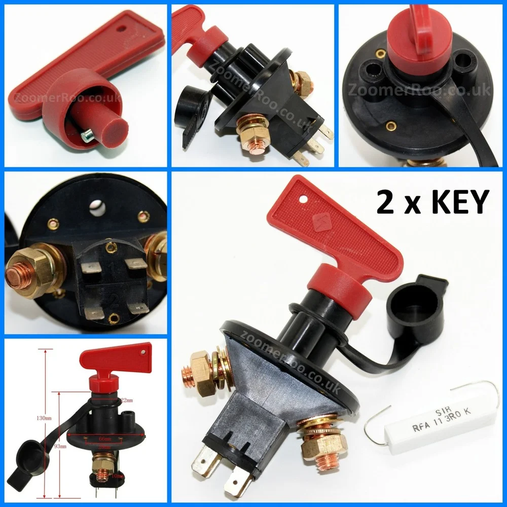 12-24V Battery Isolator Disconnect Cut Off Power Kill Switch For Car Boat Marine UK