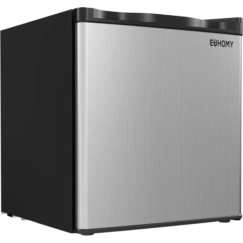 

Мини-холодильник для столешницы, 1,1 куб. фута, однодверный, компактный вертикальный холодильник с реверсивной дверцей из нержавеющей стали, съемными полками, маленький.