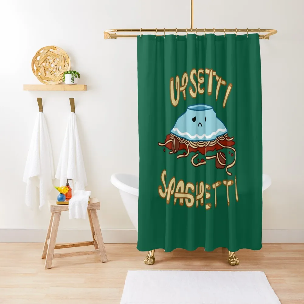 

Футболка с спагетти Юпсити Занавеска для душа с спагетти Забавный душ Роскошная занавеска для душа в ванной комнате