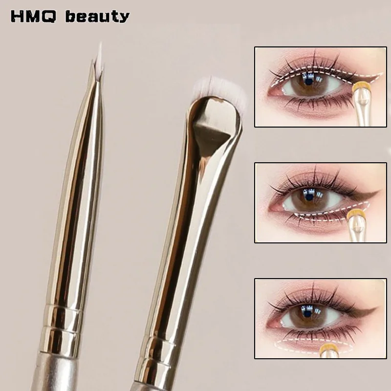 2/1 szt. Zakrzywiony pędzelek do eyelinera do rysowania linii oczu, konturowania brwi i makijażu, ulepszony pędzel do eyelinera w kształcie półksiężyca