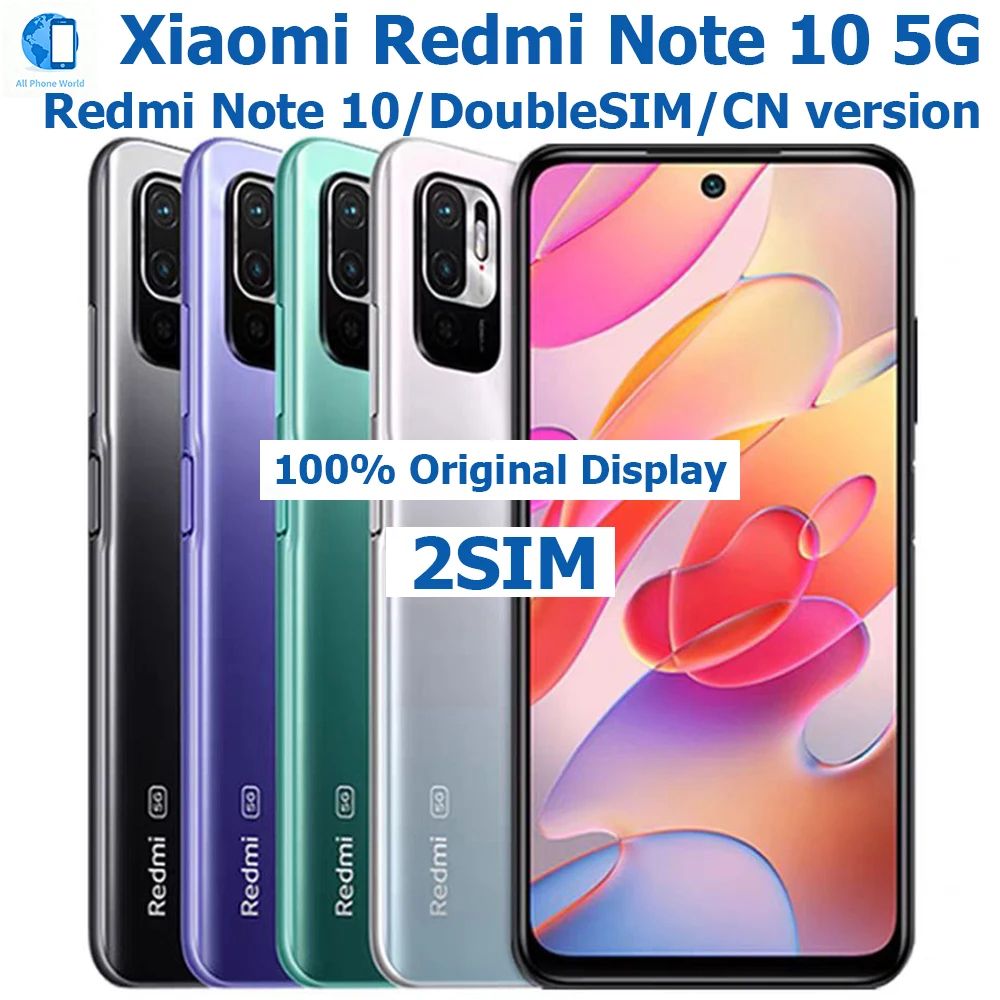 Xiaomi Redmi Note 10 5G Intelligent Android Phone 6.5-inch 90Hz 48MP Redmi Phone 5000mAh Fingerprint NFC Original Unlock