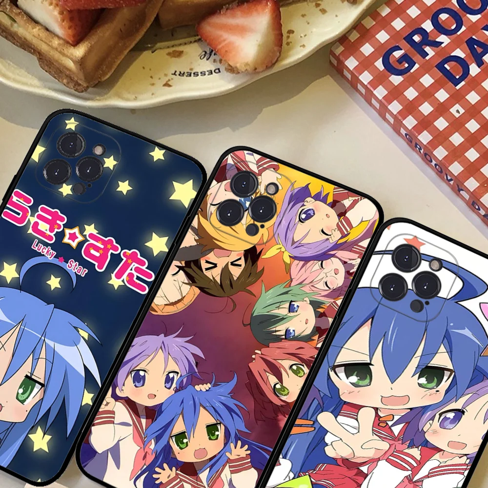 

L-Lucky S-Star Phone Case For iPhone 16 15 14 11 12 13 Mini Pro XS Max Cover 6 7 8 Plus X Funda Shell
