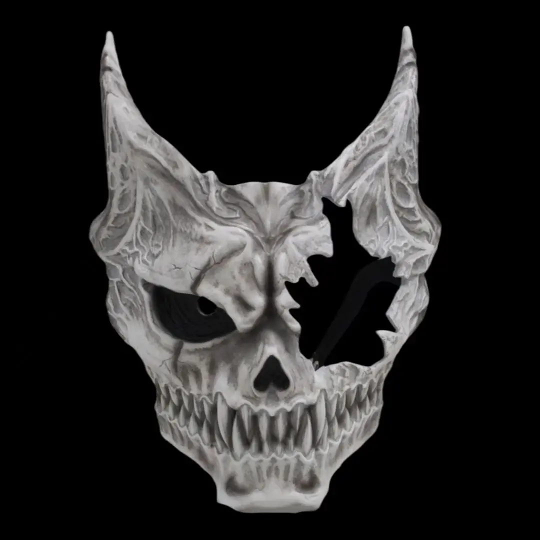 

Skull Ghostface Mask Scary Demon Skeleton Horror Ghost Face Full Head Headgear Masque Creepy Helmet Halloween Party