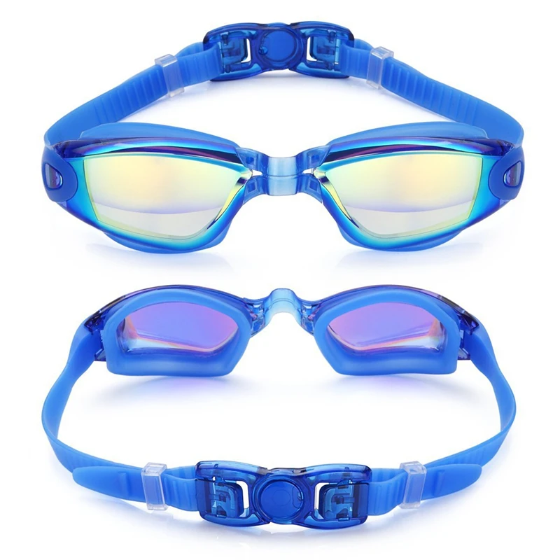 Lunettes de natation pour hommes et femmes, lunettes de natation, anti-buée, protection UV, étanche, silicone, réglable, adultes, piscine, lunettes