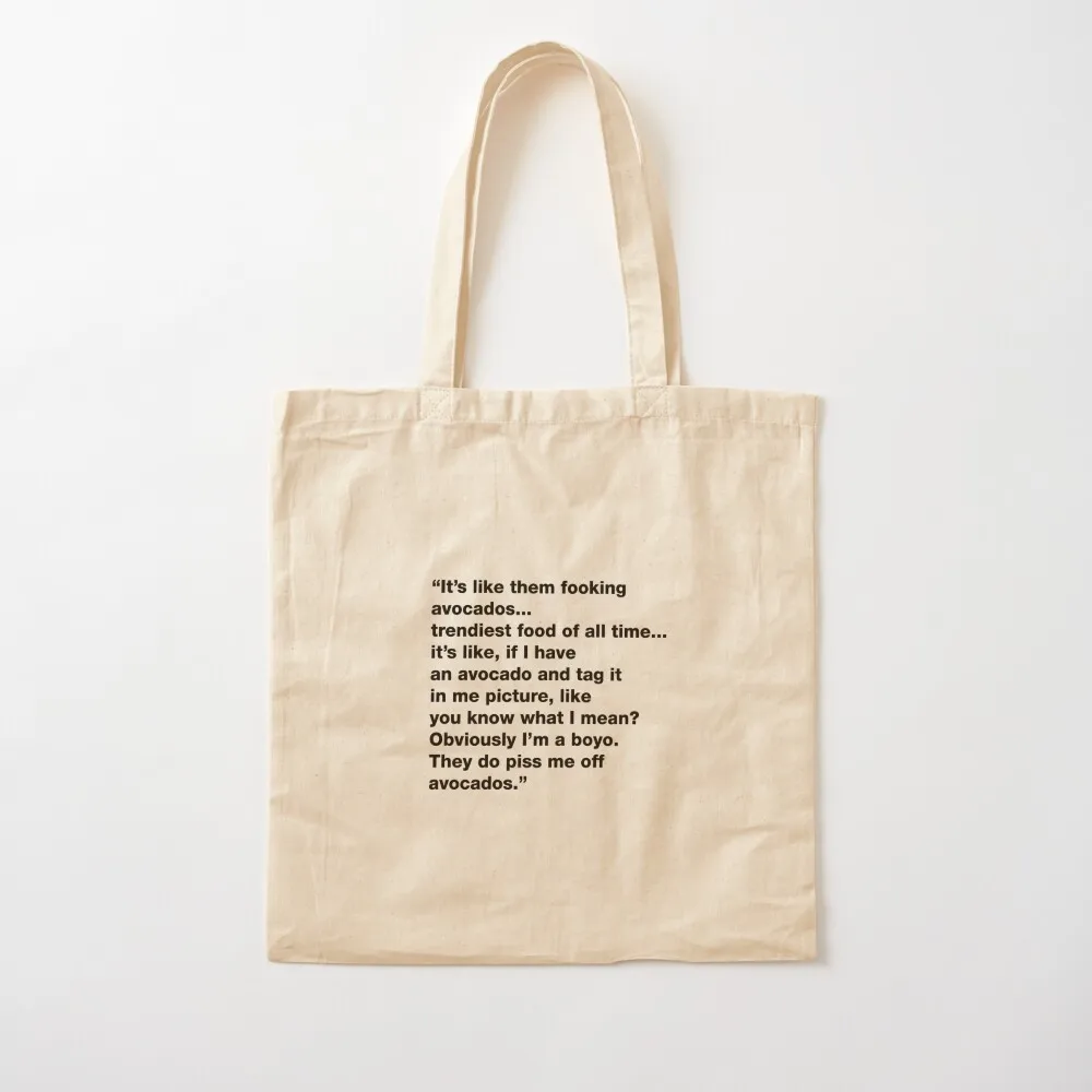 

Louis quote - fooking avocado Tote Bag Women's shopper cute pouch bag Canvas Tote Bag