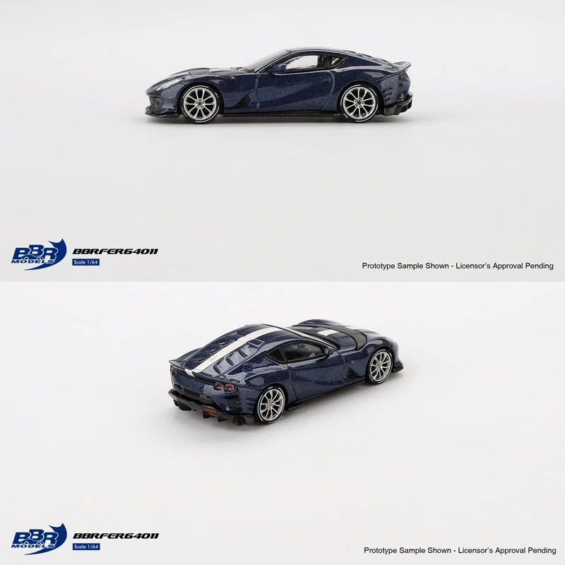 BBR 1:64 Metal Blue 812 Competitizone alloy car model