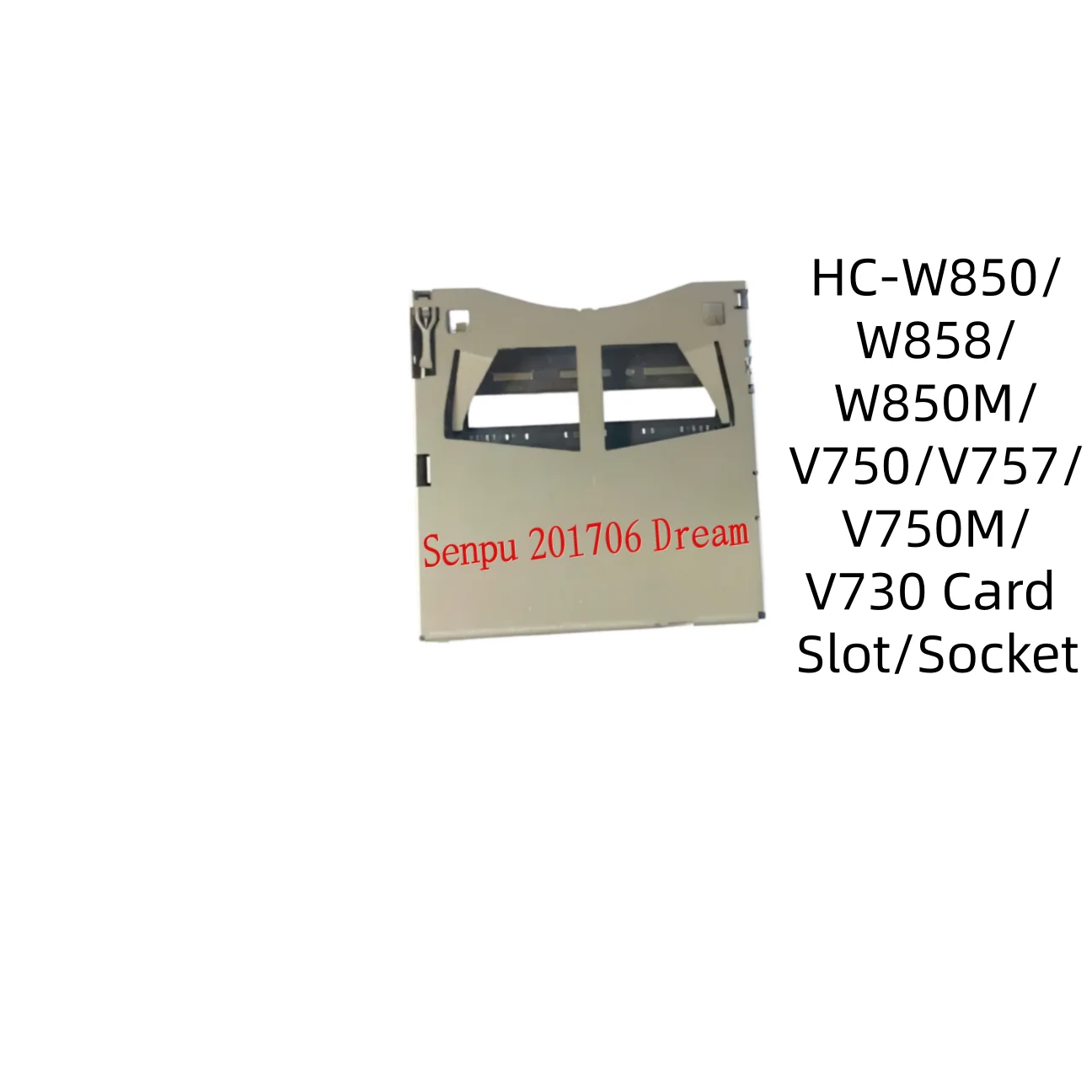 For Panasonic HC-W850 W858 W850M V750 V757 V750M V730 SD Card Slot Holder Memory Card Socket Camcorder Repair