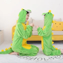 Unisex dorosłych Kigurumi piżamy kreskówka zwierzęta kostium kobiety mężczyźni Halloween Cosplay bielizna nocna Onesie dziewczyny chłopcy kombinezony kombinezony