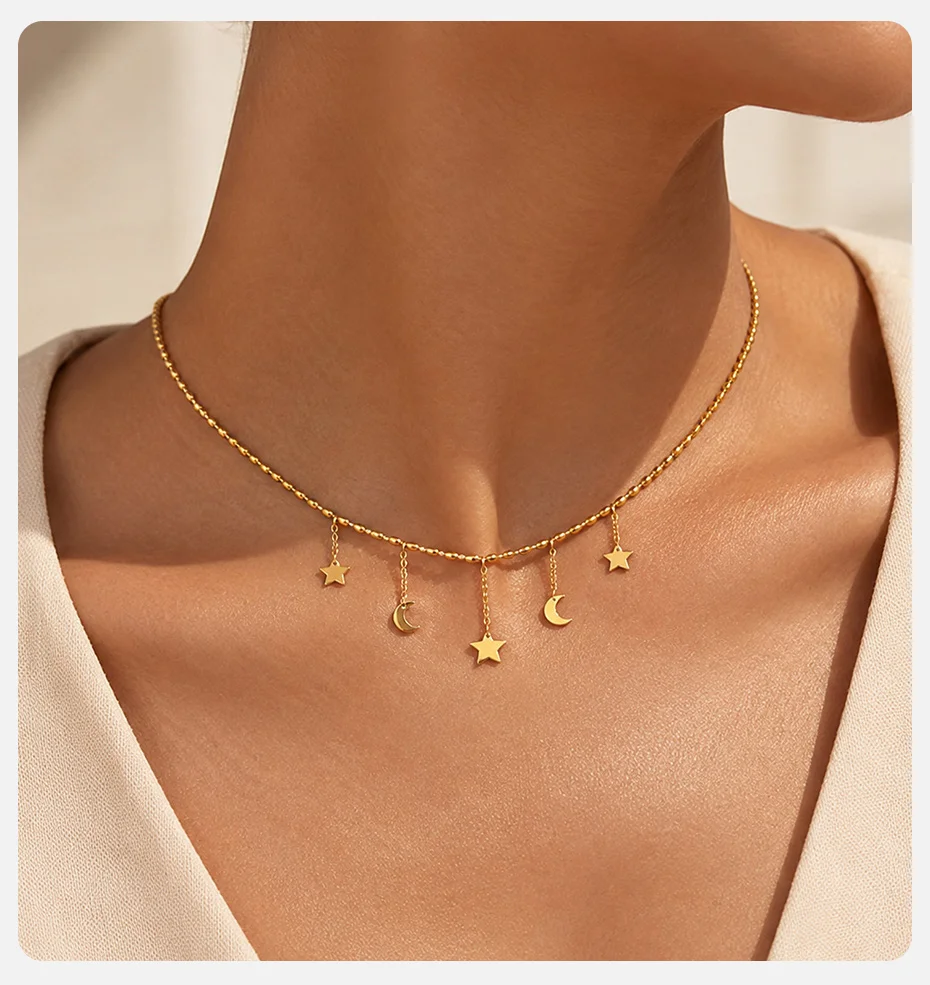 Vnox Zierliche Imitationsperlen-Quasten-Halskette für Damen, vergoldet, mit Schleifen- und Herzanhänger, Tropfen- und runder CZ-Kette, Partyschmuck – Detail 6