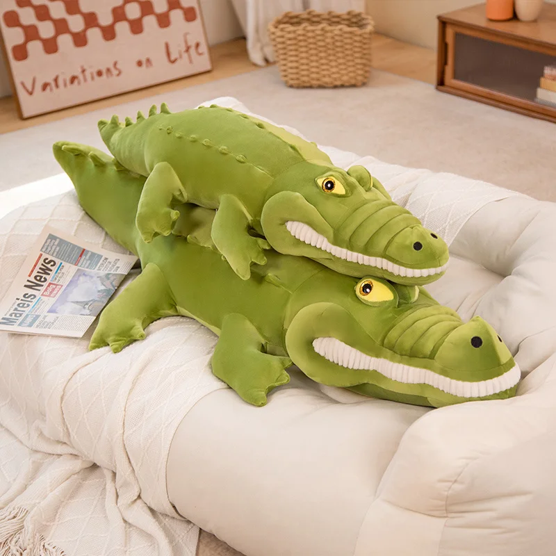 

1pc 90/120cm Long Strip Cute Alligator Plush Toy Soft Sleeping Pillow Sofa Cushion Home Decoration Children's Birthday Gifts