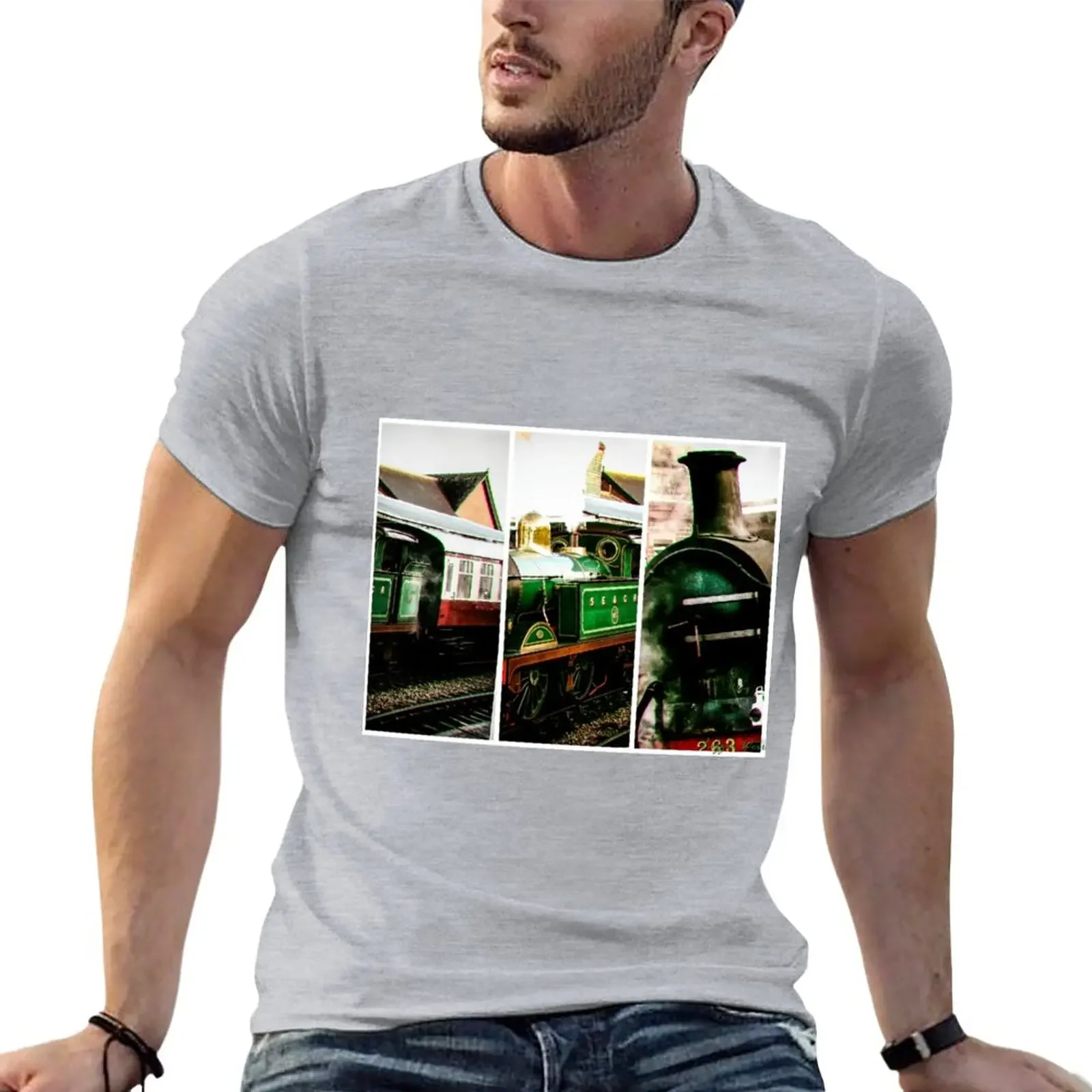 Steam on the Bluebell Line T-Shirt graphics sports fans mens t shirts pack