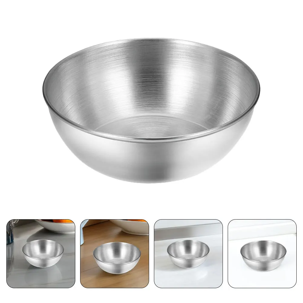 

6 шт., маленькие круглые миски для закусок из нержавеющей стали, посуда для макания соуса в японском стиле для кухни, ресторана, сервировки