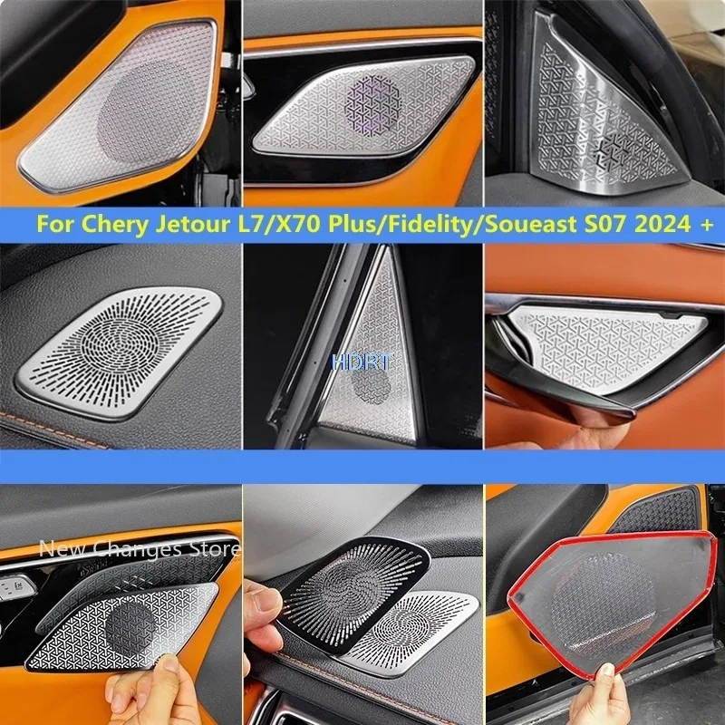 

For Chery Jetour L7/X70 Plus/Fidelity/Soueast S07 2024+ Car Style Air Vent Audio Rear Window Speaker Front A Pillar Horn Cover