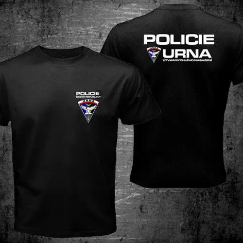 New URNA Czech Republic Tactical Anti Terrorist Military Men T-Shirt Short Sleeve Casual Cotton O-Neck Summer Mens T Shirts