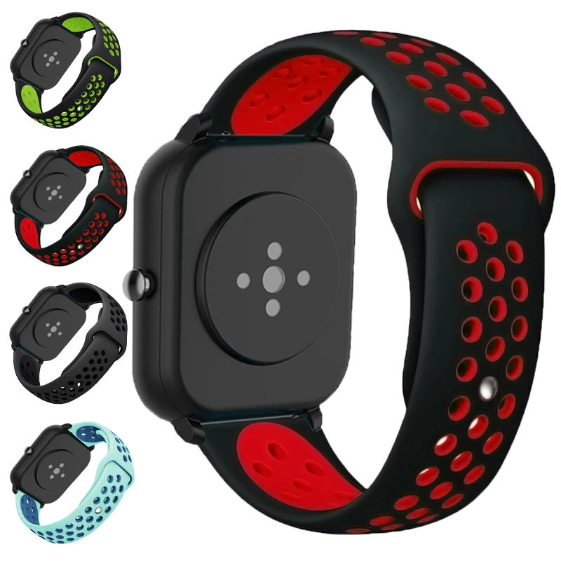 

Bracelet for Amazfit GTS/2/2e/GTS2 Mini/GTR 42mm/47mm/GTR2/2e/stratos 2/3 20mm/22mm Sport Silicone Watch band Amazfit bip strap