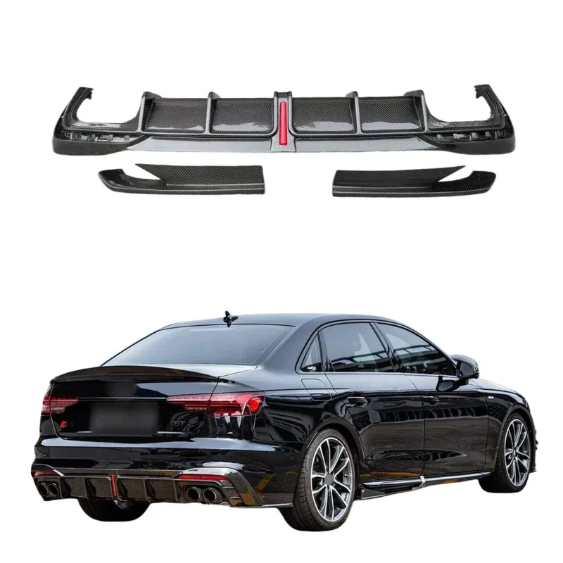

Задний диффузор из углеродного волокна в стиле KB для A4 B10 S4 Bodykit Diffuser 2020-2022