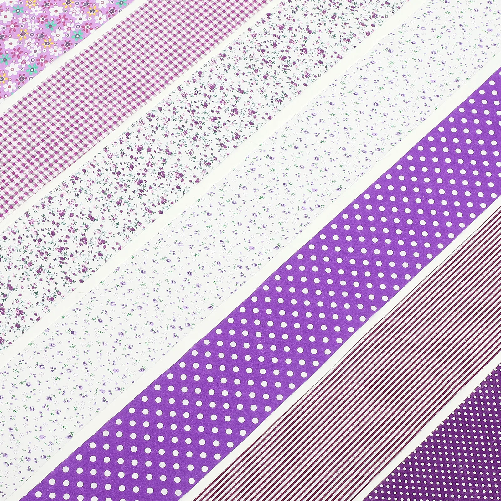 

7Pcs Floral Fabric Strips for Quilting Patchwork Cloth Craft Fabric Sewing Materials Bulk DIY Cotton Cloth Strip