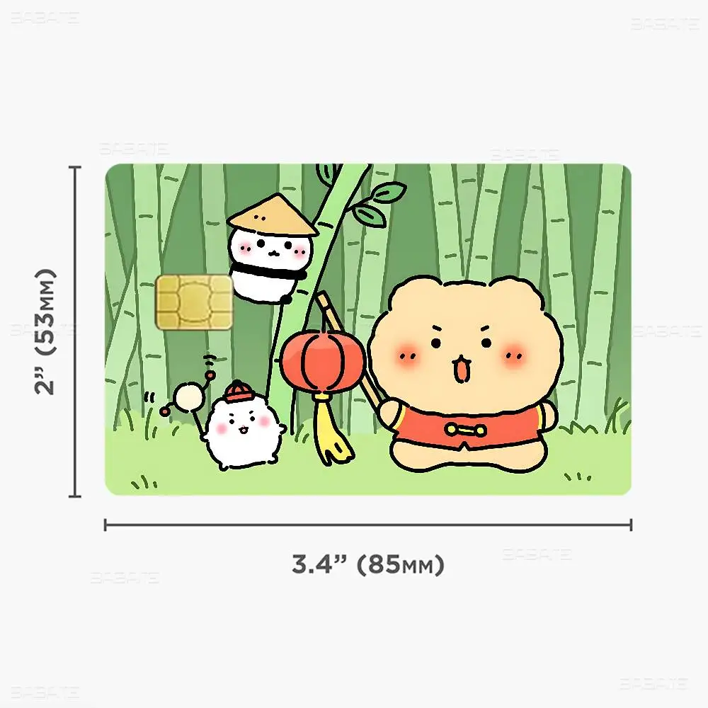 M-Manggom Anime Spend or Save Funny Shell On Off Ultra Thin No Fade Sticker Skin Cover Film for Debit Credit Card