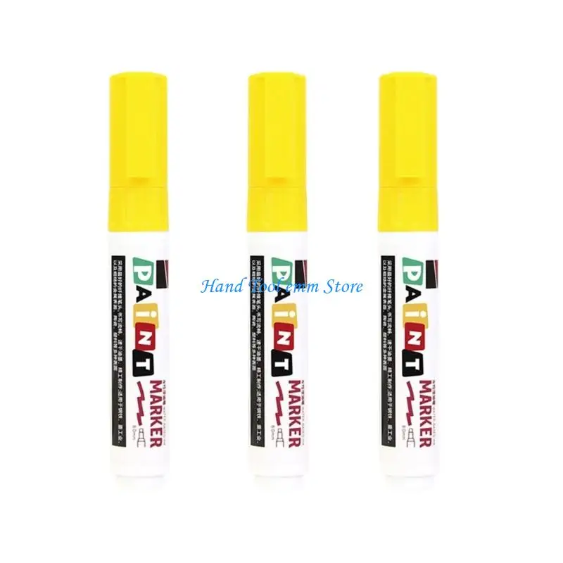H37F 3Pcs Water and Oil Resistant Stone Paint Pen Sunproof Outdoor Tombstone Paint Pen For Rock Engraving Drawing Doodling
