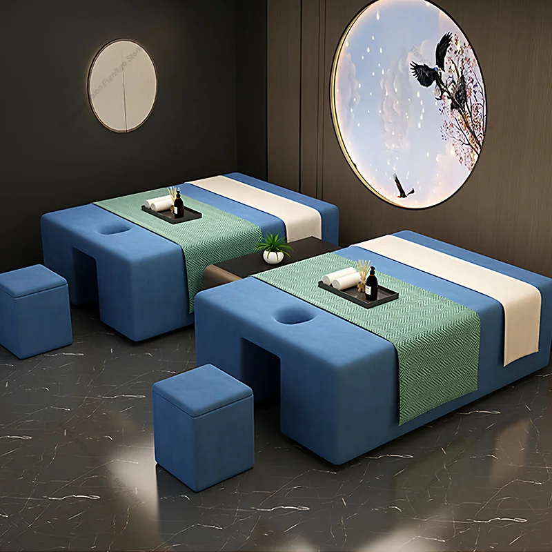 Modern Foot Massage Bed Thai Style Foot Bath SPA Massage Bed Ear Picking Salon Furniture Стол Массажный Складной FYMT