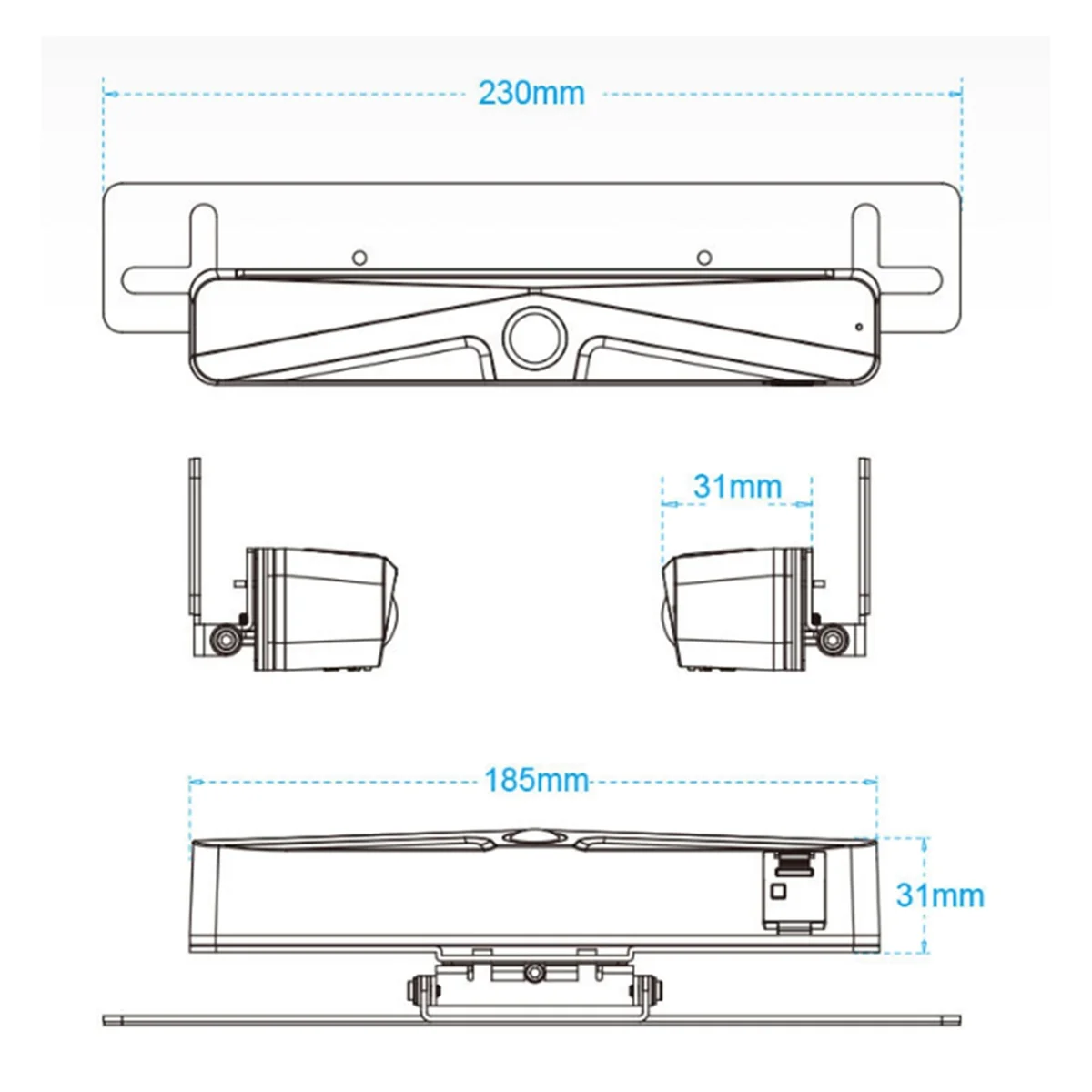 

# 02Y Автомобильные детали и аксессуары, Автомобильная камера заднего регистра 1080P Камера заднего вида с солнечной энергией, Реверс, черный