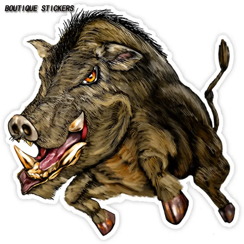 

Fierce Boar Car Decal Waterproof Polyethylene Decal Car Motorcycle Bumper Rear Window Laptop Computer