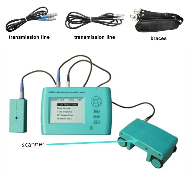 Scanner edition rebar locator scanner, concrete rebar detector, concrete metal scanner machine