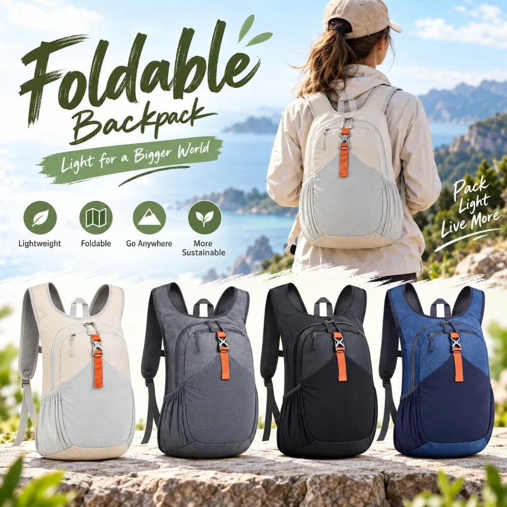 High Quality 15L Hiking Backpack Lightweight Multiple Pockets Small Backpack Compact Foldable Ultralight Hiking Daypack Hiking