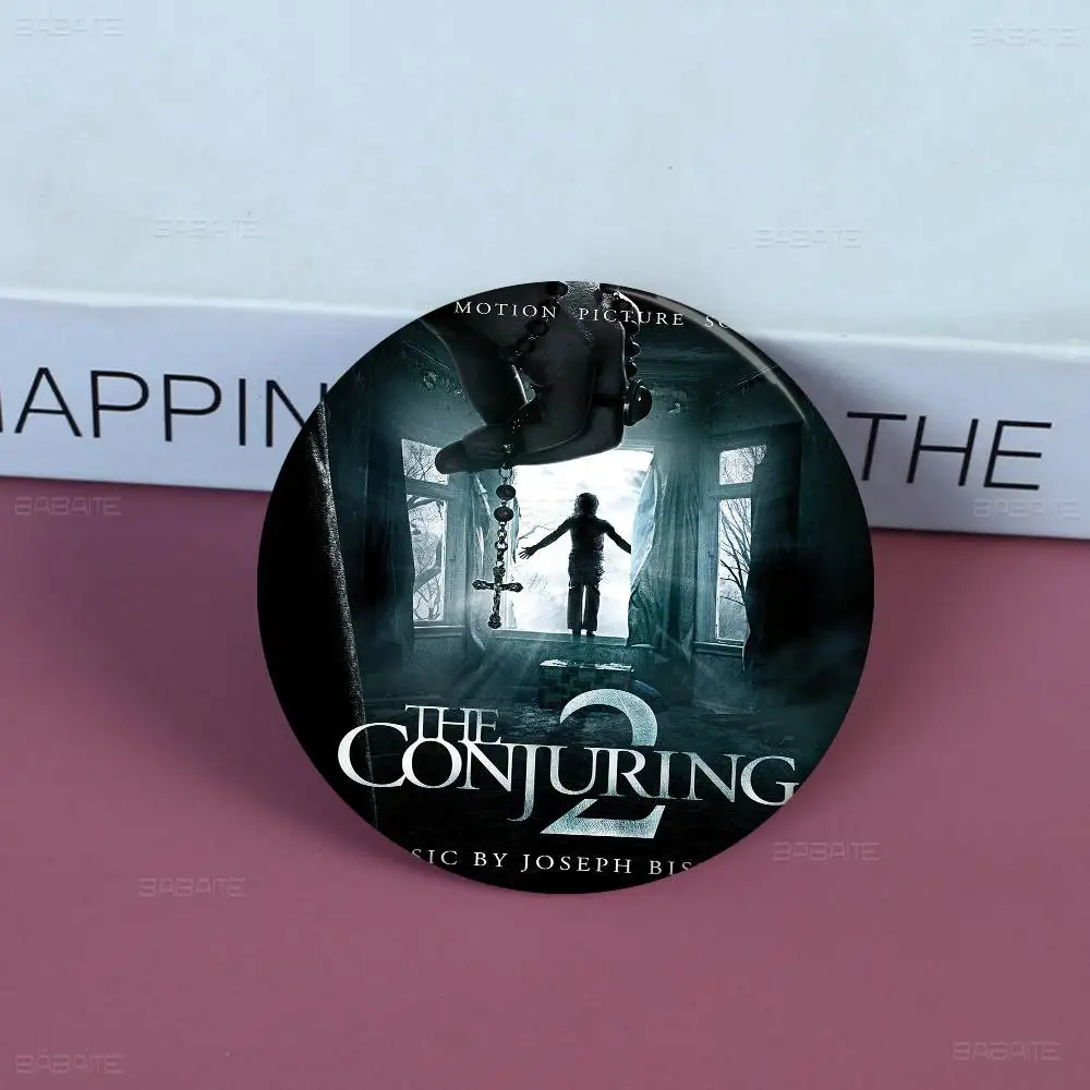 فيلم The Conjuring آخر طقوس لينة زر دبوس مشرق مطبوعة أيقونة هدية للأصدقاء شارة طوق بروش التلبيب دبوس معدني