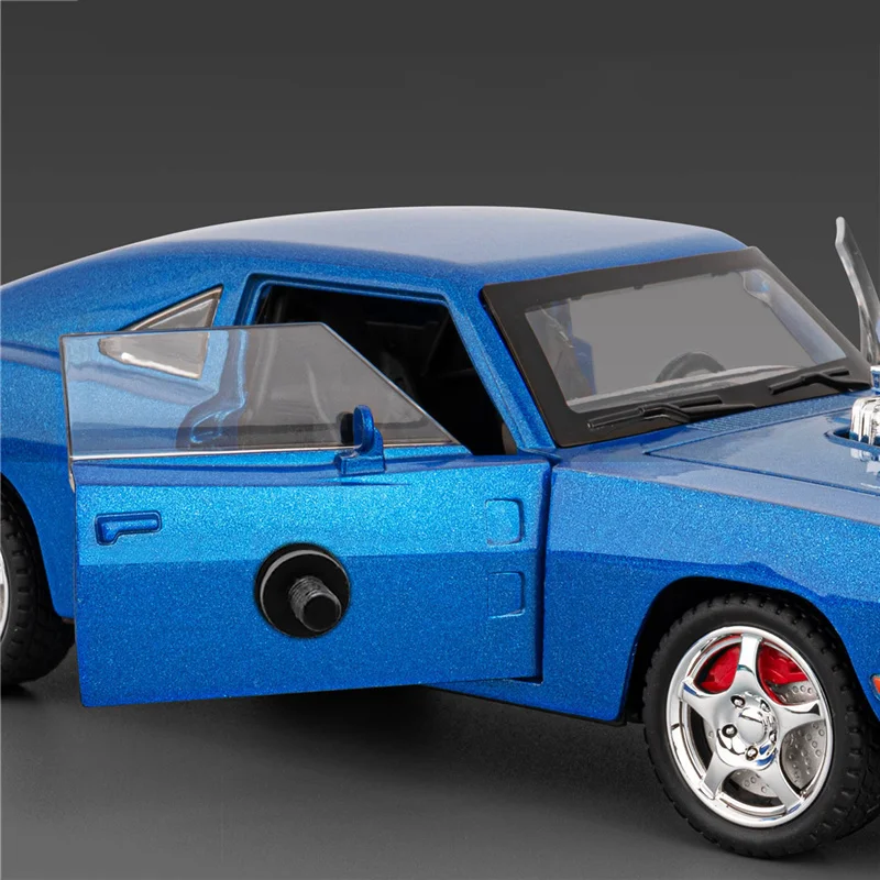 1/24 Dodge Charger Legierung Sportwagen Modell Diecast Metall Musle Racing Fahrzeuge Auto Modell Simulation Sound und Licht Kinder Spielzeug Geschenk