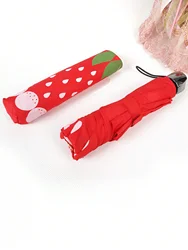 Korean Creative Strawberry Watermelon Umbrella Cute Princess Sunshade Umbrella Summer Sun Umbrella Fashion Sunny Umbrella